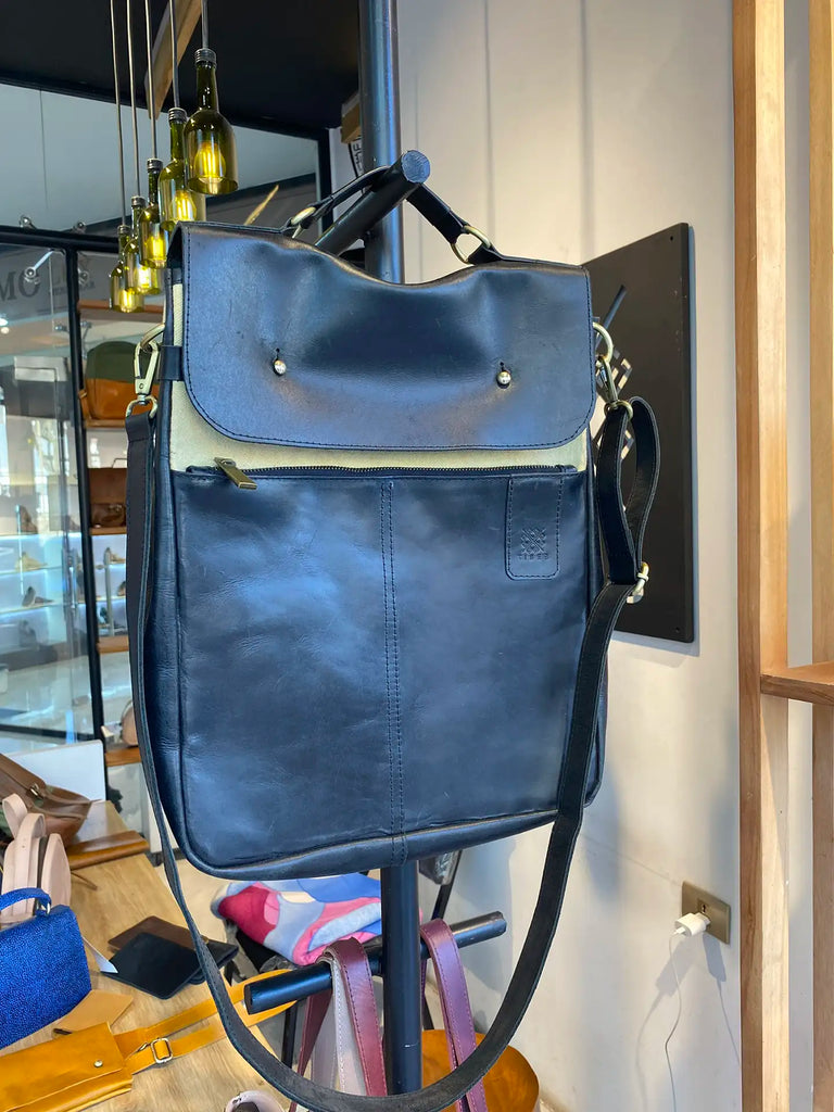 anthropologie blue leather backpack Lungarno Made of vegetable tanned cowhide in Italy by master craftsmen in Il Bisontes 30 km supply chain NEW $298 Anthropologie Tano Woven